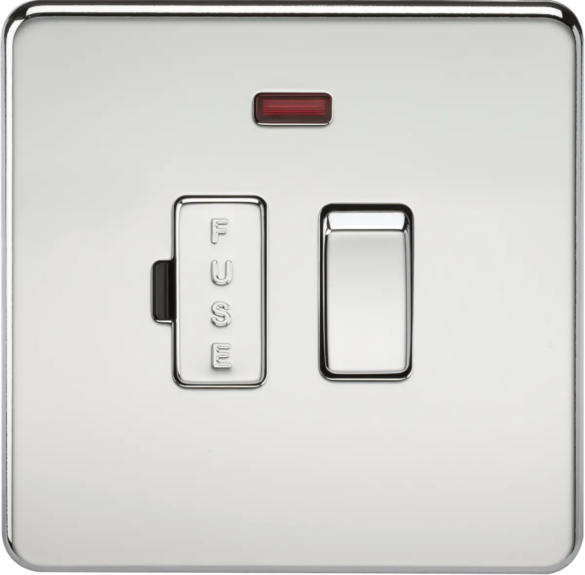 Knightsbridge 13A Switched Fused Spur Unit with Neon - Polished Chrome – SF6300NPC