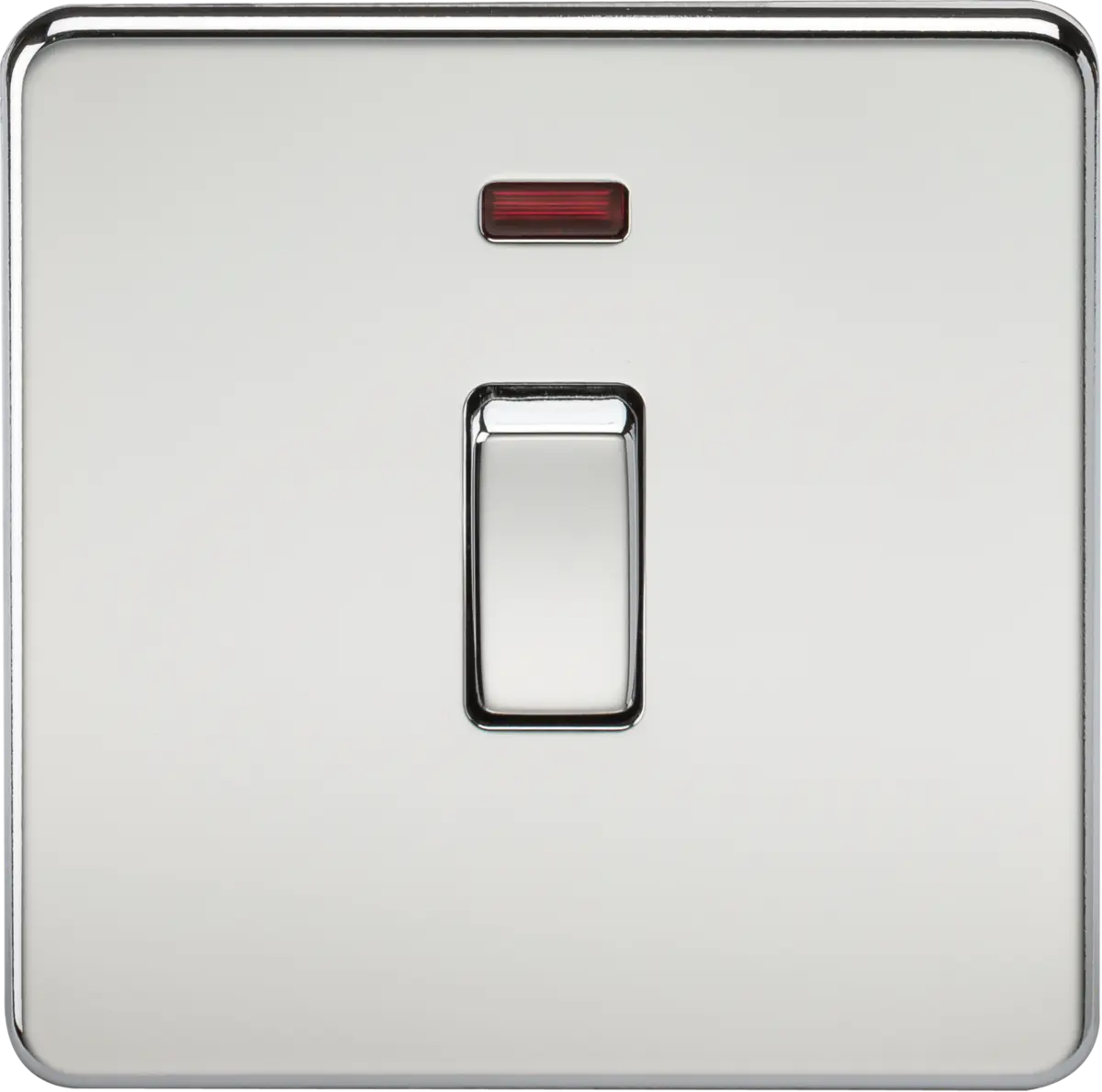 Knightsbridge 20A 1G DP Switch with Neon - Polished Chrome – SF8341NPC