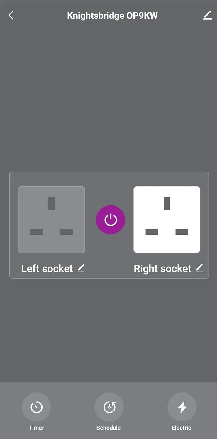Knightsbridge Smart WiFi Outdoor Double Socket | IP66 | Alexa & Google | Black | OP9KW