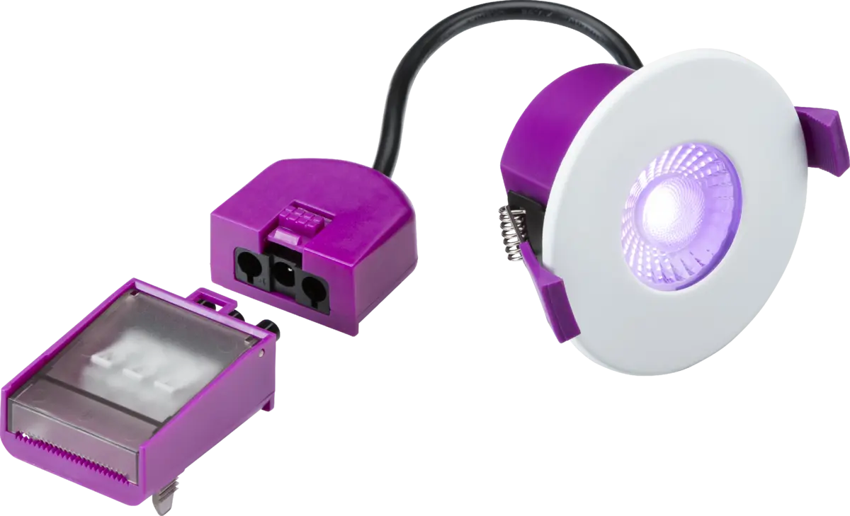 Knightsbridge SpektroLED Evo IP65 8W Fire-Rated Smart Downlight RGB & CCT - Fixed