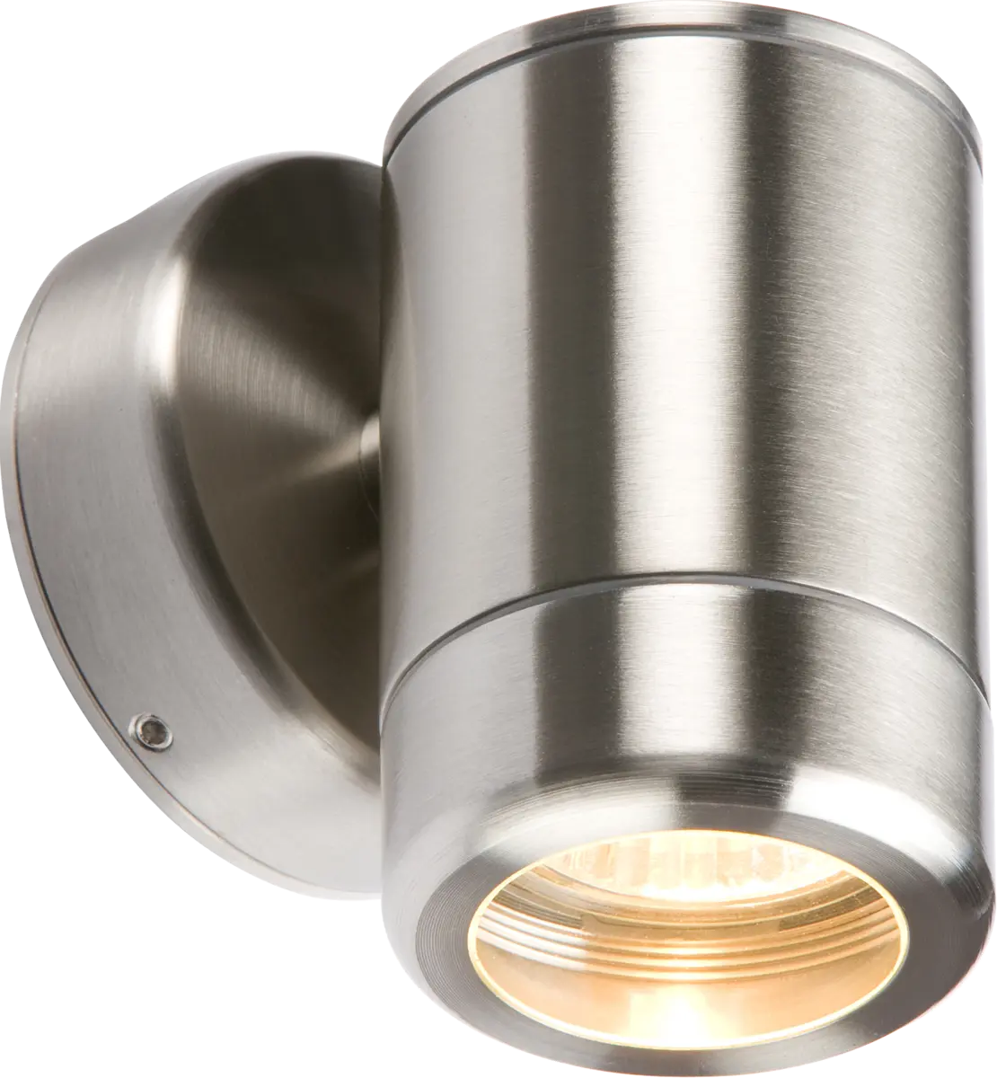 Knightsbridge 230V IP65 Stainless Steel Single Fixed GU10 35W Fitting – WALL1