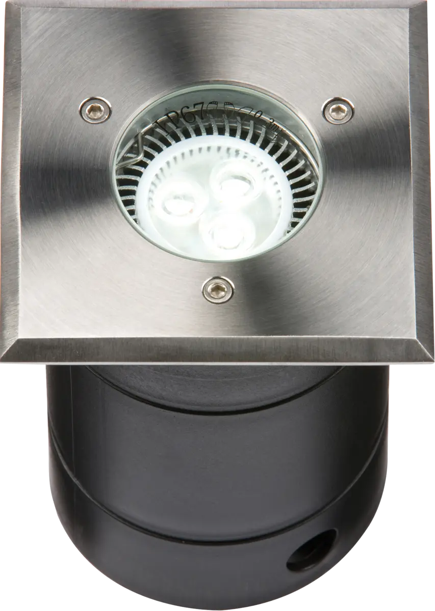 Knightsbridge 230V IP67 Grade 304 Stainless Steel Driveover Ground Light, Square – WSGULED