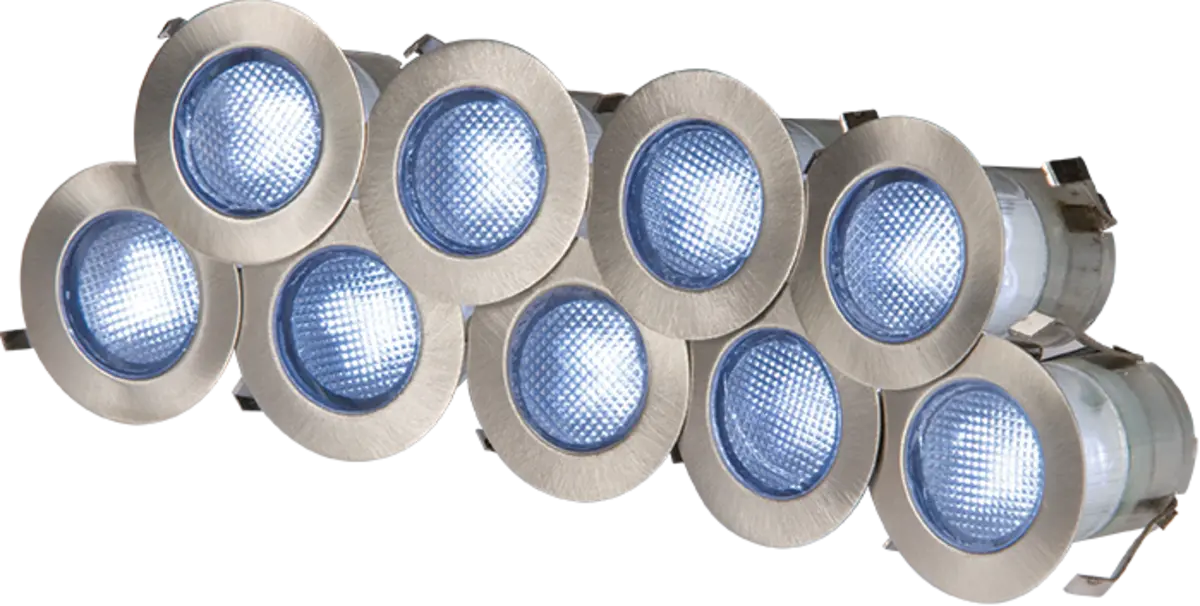 Knightsbridge IP65 230V 10x 0.2w Blue LED Kit – KIT16B