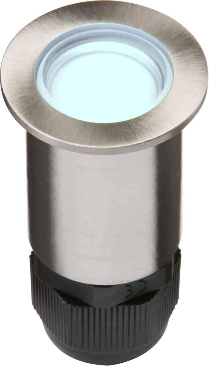 Knightsbridge IP67 24V Small Stainless Steel Ground Fitting 4 x Blue LED – 4IPB