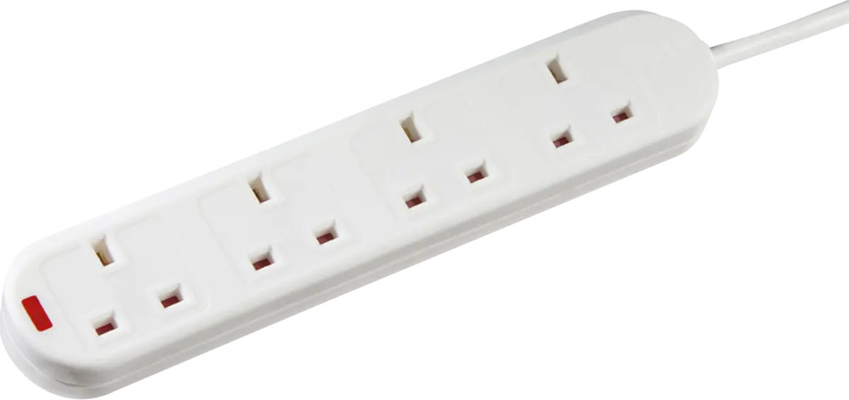 Knightsbridge 13A 4G 2M Extension Lead with Neon – 20042M