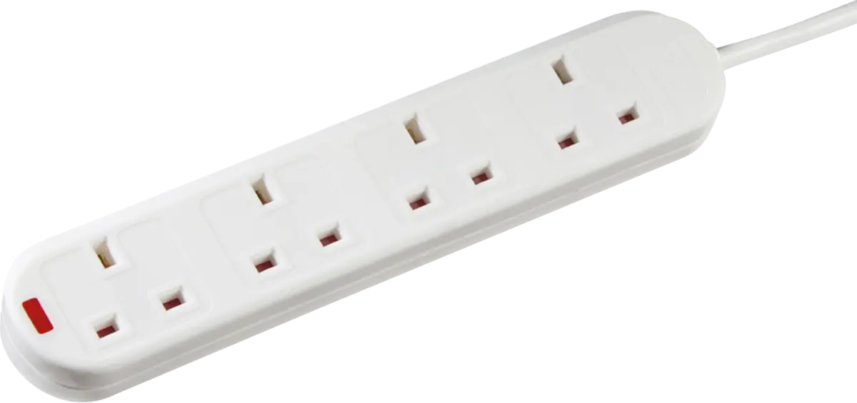 Knightsbridge 13A 4G 3M Extension Lead with Neon – 20043M