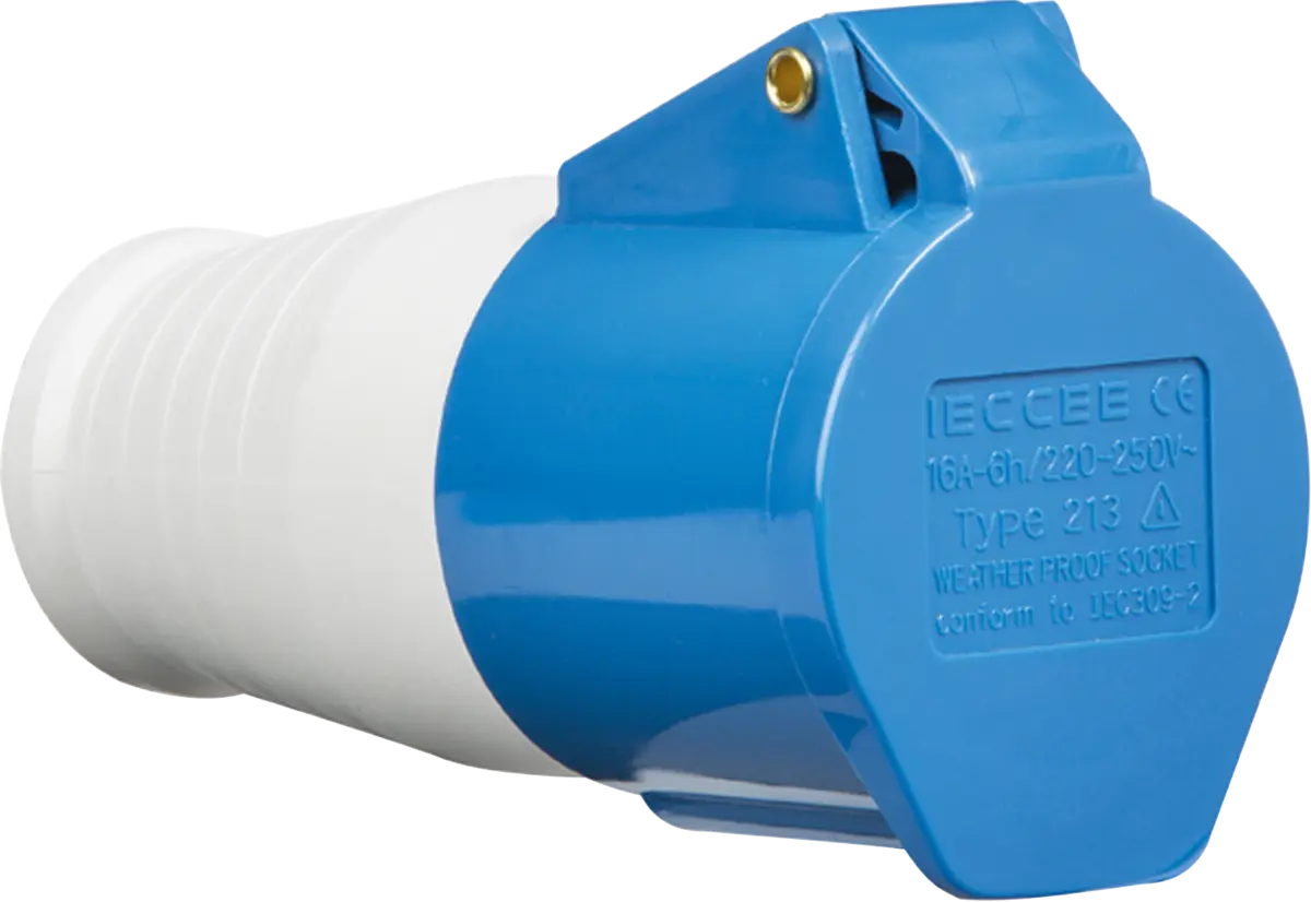 Knightsbridge 240V IP44 16A Connector 2P+E – IN007