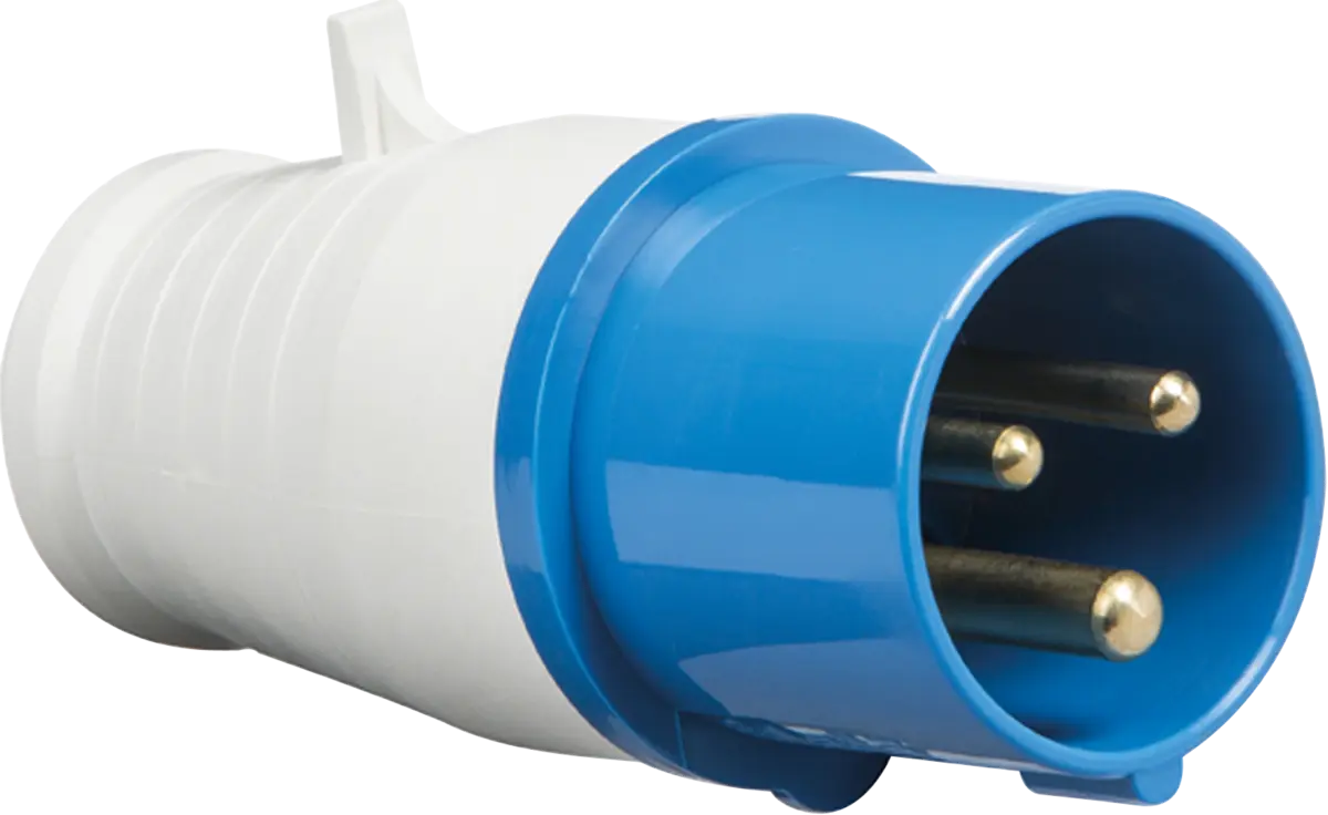 Knightsbridge 240V IP44 16A Plug 2P+E – IN006