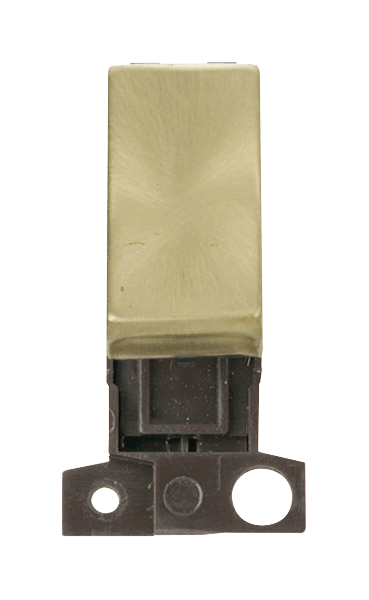 Click MiniGrid 2 Way Ingot 10AX Switch - Satin Brass – MD002SB
