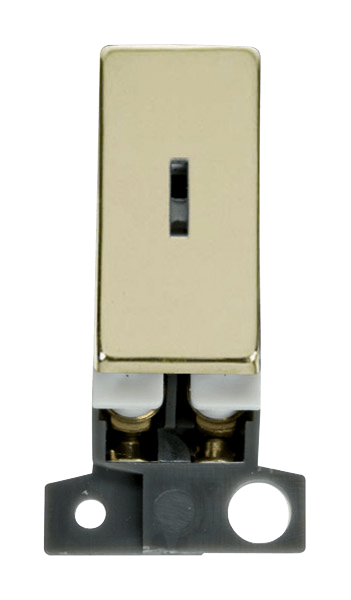 Click MiniGrid 2 Way Ingot 10AX Keyswitch - Brass – MD003BR
