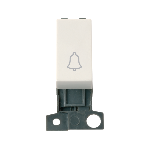 Click MiniGrid 1 Way 10A Retractive Switch Module "Bell" - Polar White – MD005PW