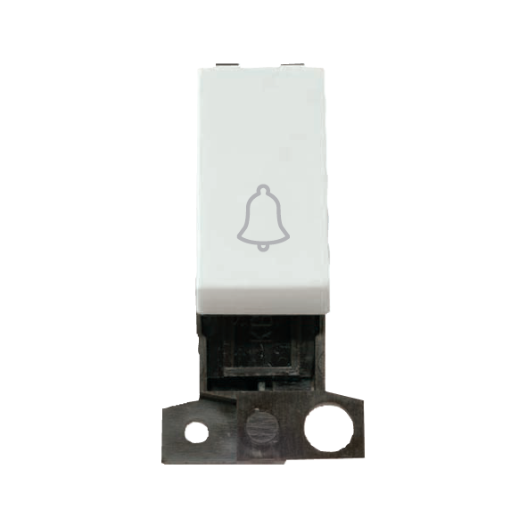 Click MiniGrid 1 Way 10A Retractive Switch Module "Bell" - Click White – MD005WH