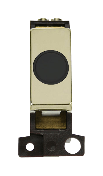 Click MiniGrid 20A Ingot Flex Outlet Module - Black- Brass – MD017BKBR