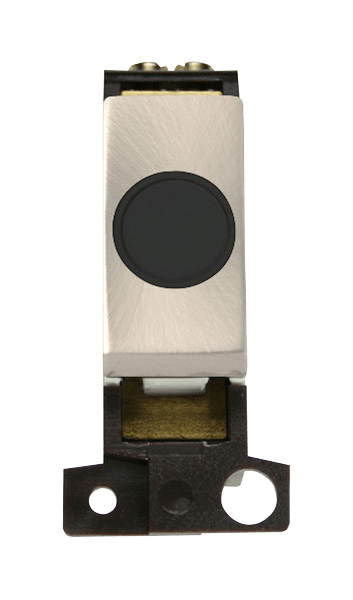 Click MiniGrid 20A Ingot Flex Outlet Module - Black- Satin Chrome – MD017BKSC