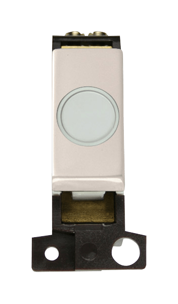 Click MiniGrid 20A Ingot Flex Outlet Module - White- Pearl Nickel – MD017WHPN