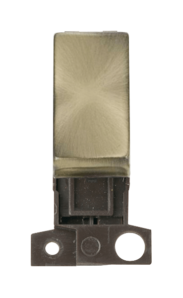 Click MiniGrid 13A Resistive 10AX DP Switch - Antique Brass – MD018AB