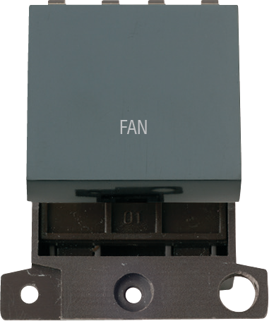 Click MiniGrid 20A DP INGOT SWITCH BK "FAN" – MD022BK-FN