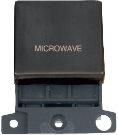 Click MiniGrid MINIGRID 20A DP SWITCH MODULE - MATT BRONZE - MICROWAVE – MD022BZ-MW