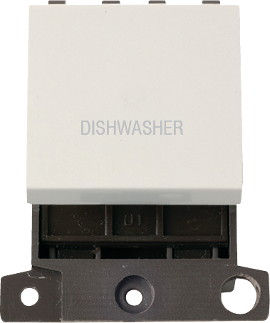 Click MiniGrid 20A DP INGOT SWITCH PW "DISHWASHER" – MD022PW-DW