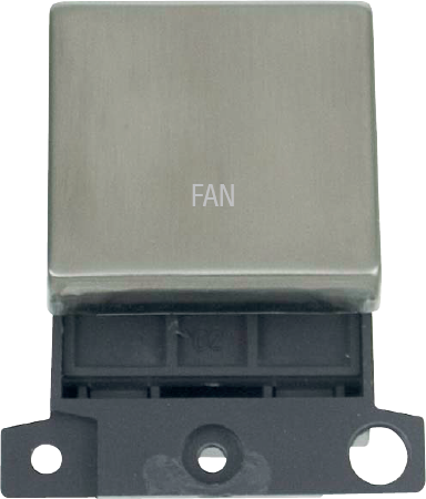 Click MiniGrid 20A DP INGOT SWITCH SS "FAN" – MD022SS-FN