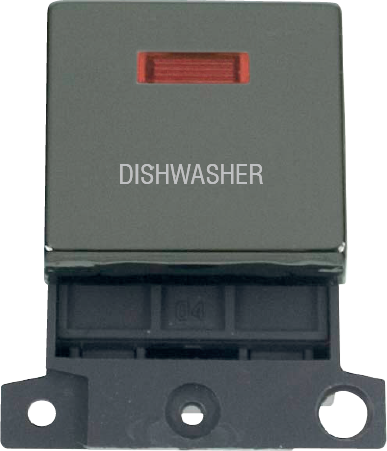 Click MiniGrid 20A DP INGT SW+NEON BN "DISHWASHER" – MD023BN-DW