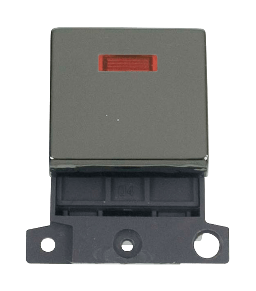 Click MiniGrid 20A DP Ingot Switch With Neon - Black Nickel – MD023BN