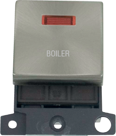 Click MiniGrid 20A DP INGT SW+NEON BS "BOILER" – MD023BS-BL