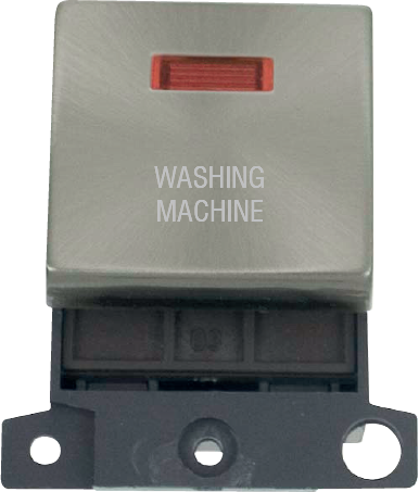 Click MiniGrid 20A DP INGT SW+NEON BS "WASHING MACHINE" – MD023BS-WM