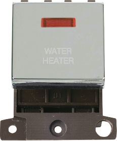 Click MiniGrid 20A DP INGT SW+NEON CH "WATER HEATER" – MD023CH-WH