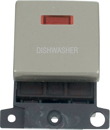 Click MiniGrid 20A DP INGT SW+NEON PN "DISHWASHER" – MD023PN-DW