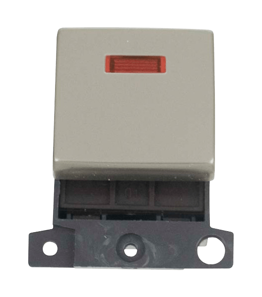 Click MiniGrid 20A DP Ingot Switch With Neon - Pearl Nickel – MD023PN