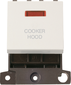 Click MiniGrid 20A DP INGT SW+NEON PW "COOKER HOOD" – MD023PW-CH