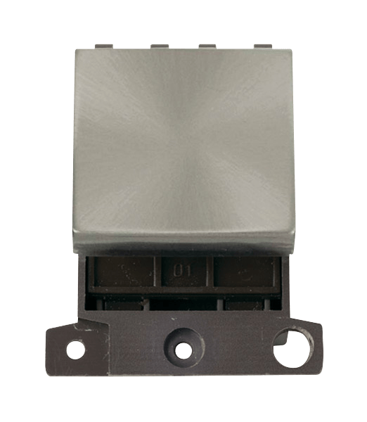 Click MiniGrid 20A 2 Way Switch Module - Brushed Stainless – MD024BS