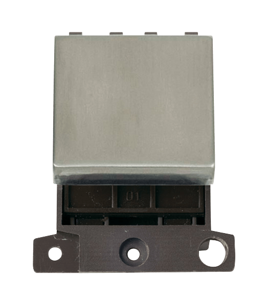 Click MiniGrid 32A DP Ingot Switch Module - Stainless Steel – MD032SS