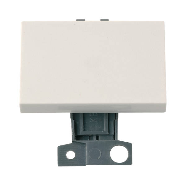 Click MiniGrid 10AX Intermediate 'Paddle' Switch Module - Polar White – MD038PW