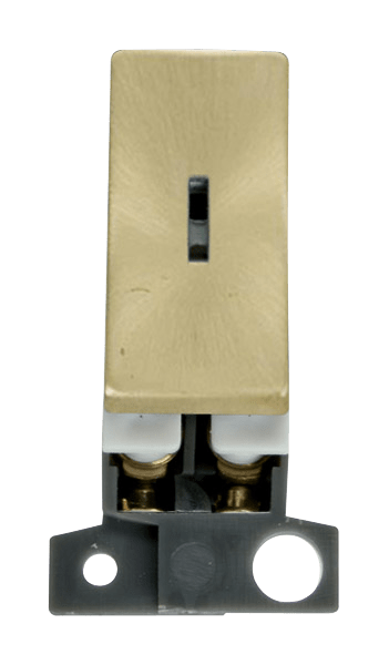 Click MiniGrid 13A Resistive DP Ingot Keyswitch - Satin Brass – MD046SB
