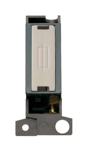 Click MiniGrid 13A Fused Ingot FCU Modul - Black - Pearl Nickel – MD047BKPN