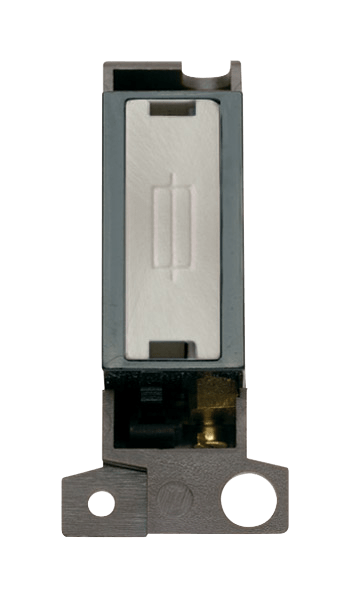 Click MiniGrid 13A Fused Ingot FCU Modul - Black - Satin Chrome – MD047BKSC