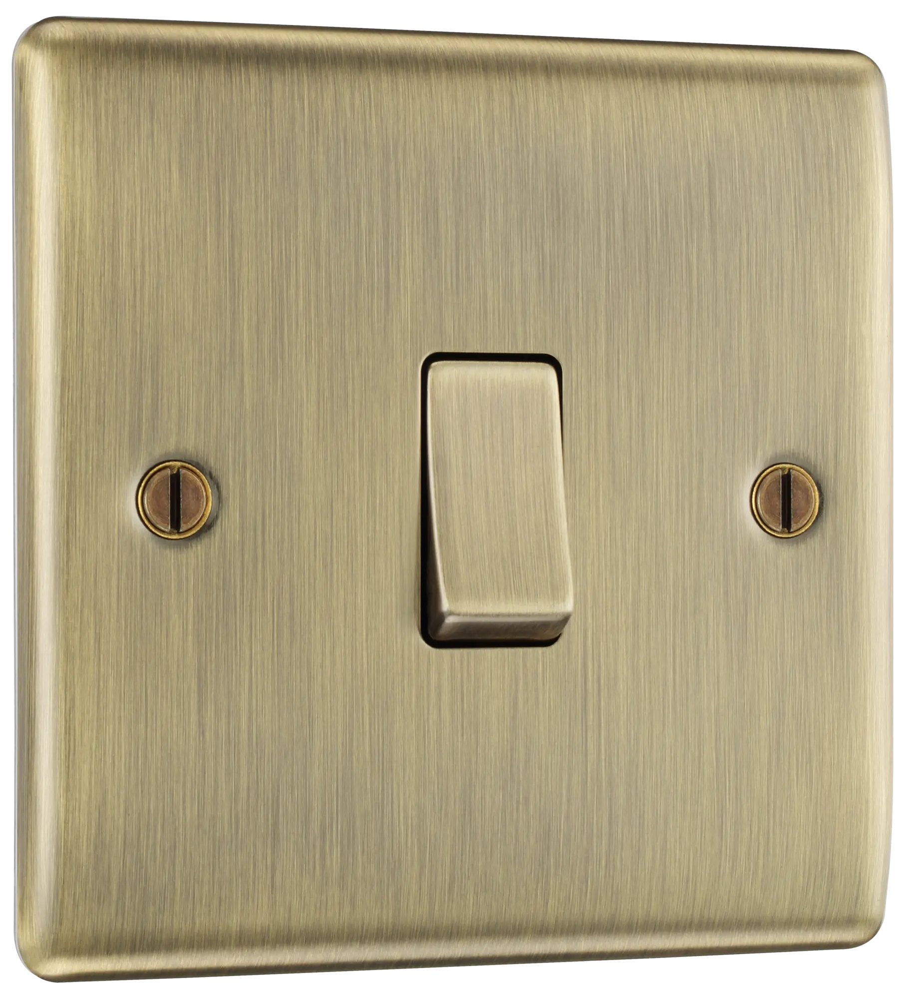 BG Antique Brass Light Switch Single 16AX - NAB12 BG (British General)