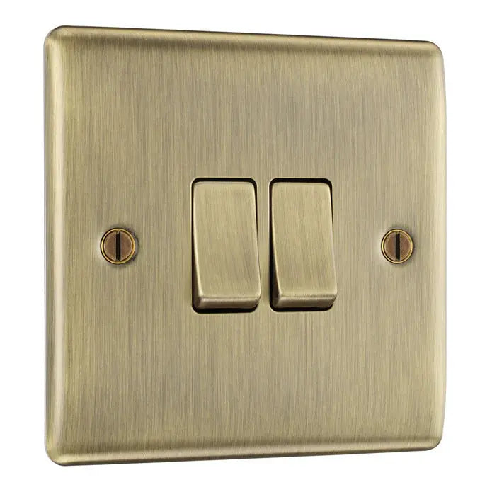 BG Nexus Antique Brass Switches and Sockets Black Inserts Full Range BG Nexus