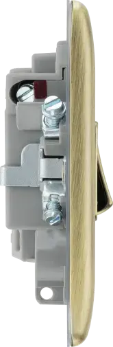 BG Nexus Metal Switched Fused Spur in Antique Brass- NAB50-01 BG (British General)