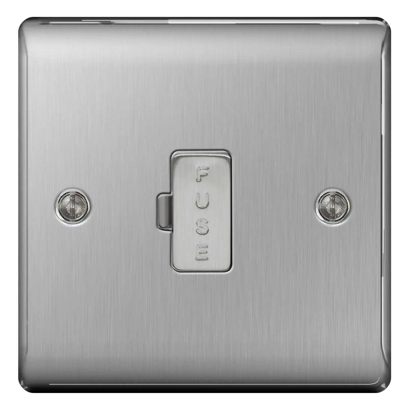 BG Nexus Brushed Steel Switches and Sockets with Grey Inserts – Full Range ACAS Electrical