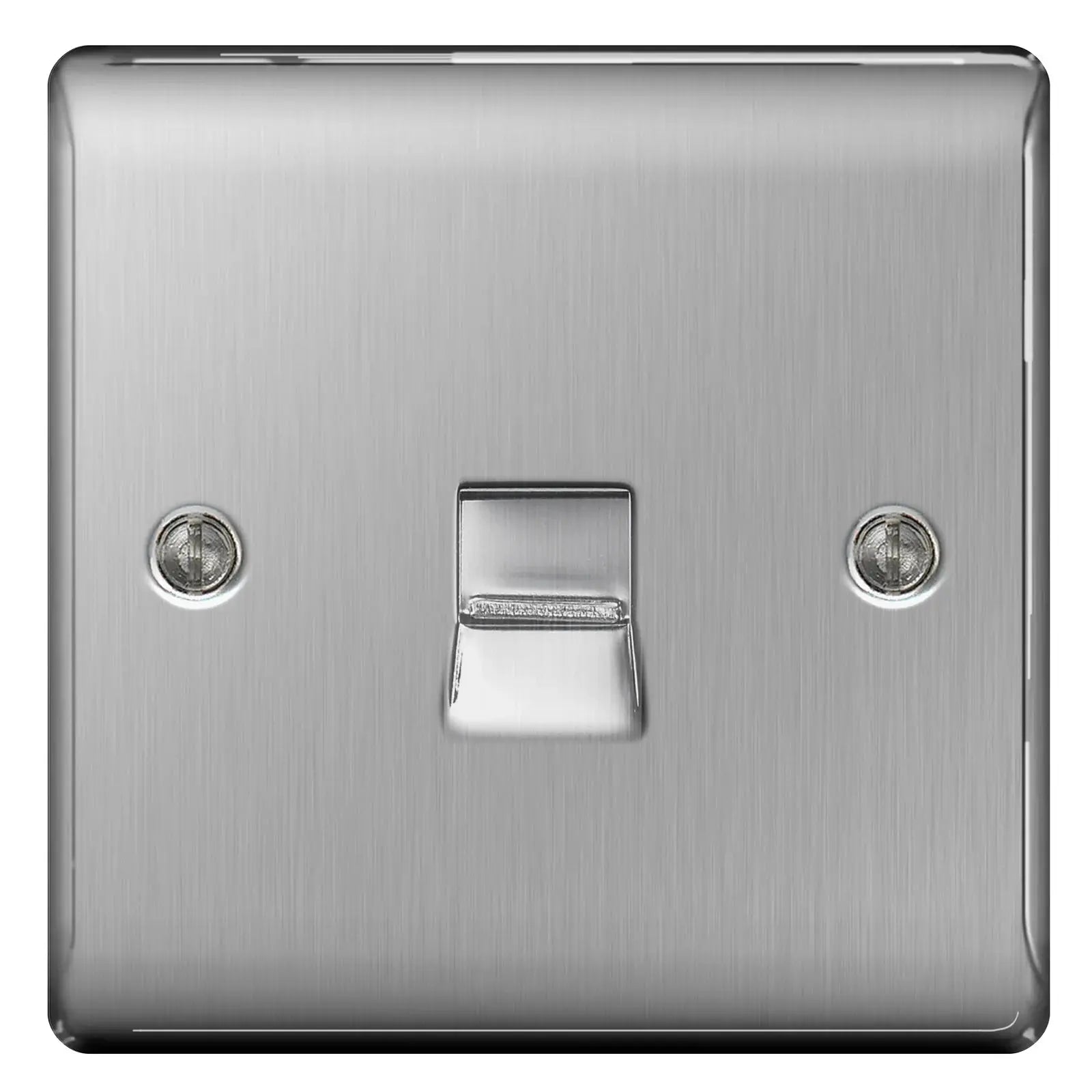 BG Nexus Brushed Steel Switches and Sockets with Grey Inserts – Full Range ACAS Electrical