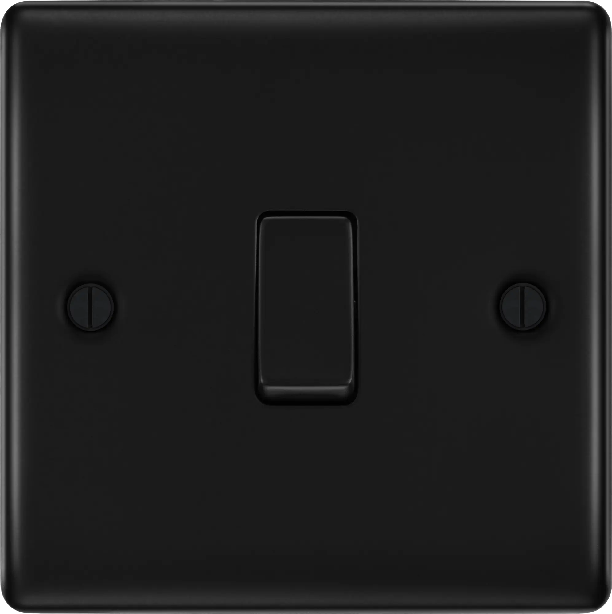BG Nexus Metal Matt Black 1 Intermediate  Gang 20A 16AX Plate Switch - NFB13 BG Nexus