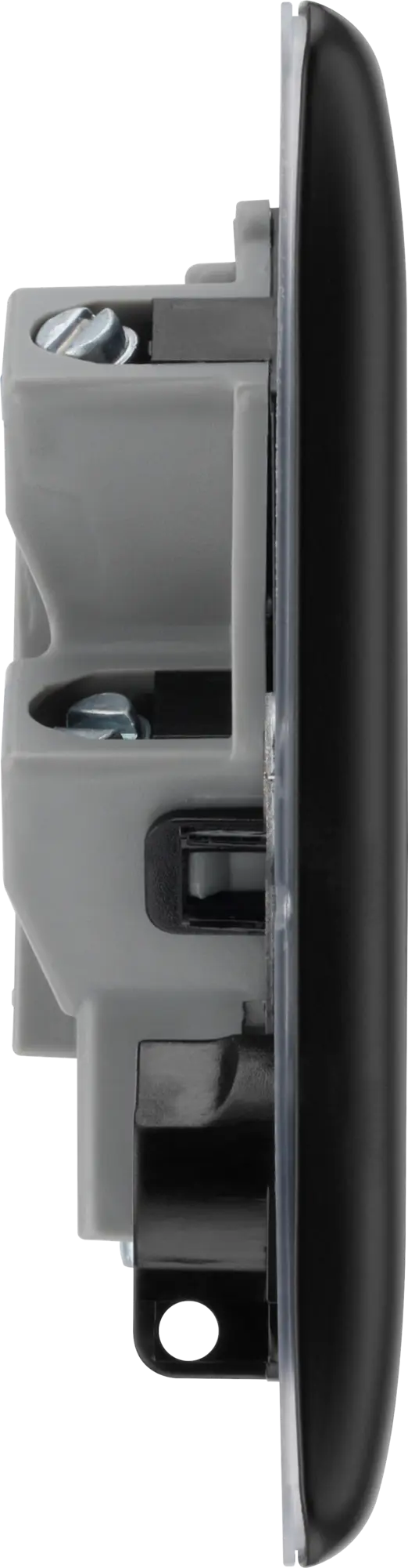 BG Nexus Metal Un-Switched Fused Spur in Matt Black BG Nexus