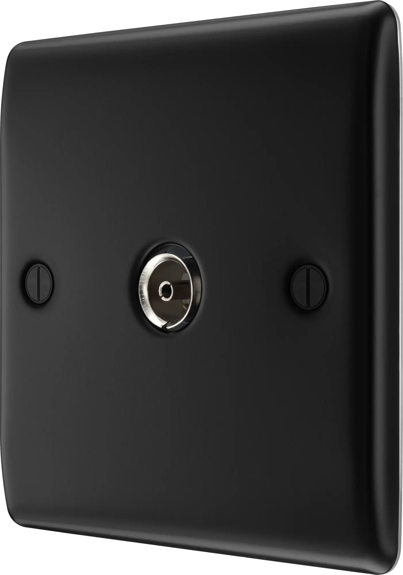 BG Nexus Metal TV Coax Point in Matt Black BG Nexus