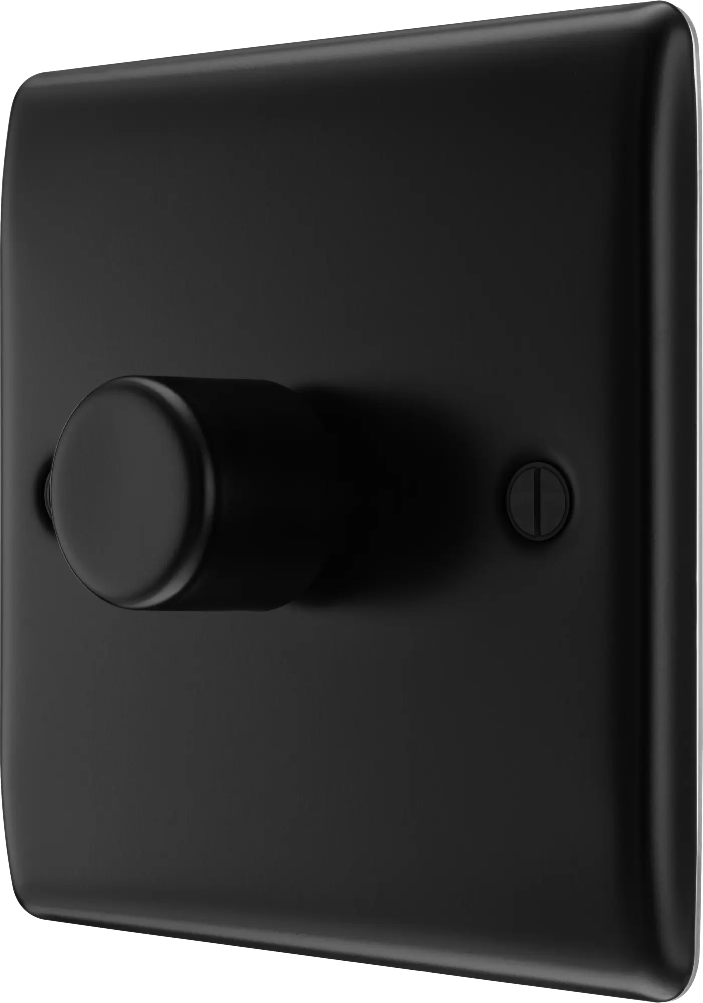 BG Nexus Metal Matt Black 1 Gang 200W 2 Way Push On-Off Intelligent LED Dimmer Switch - NFB81 BG Nexus