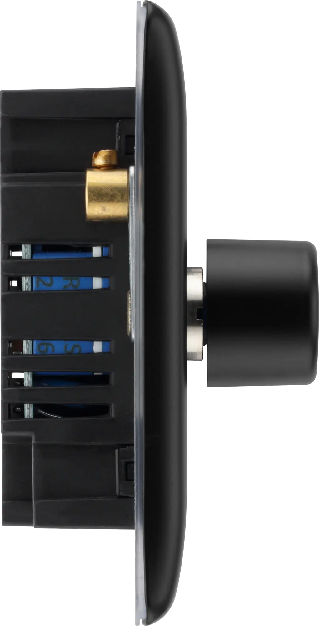 BG Nexus Metal 2 Gang Dimmer Switch in Matt Black BG Nexus