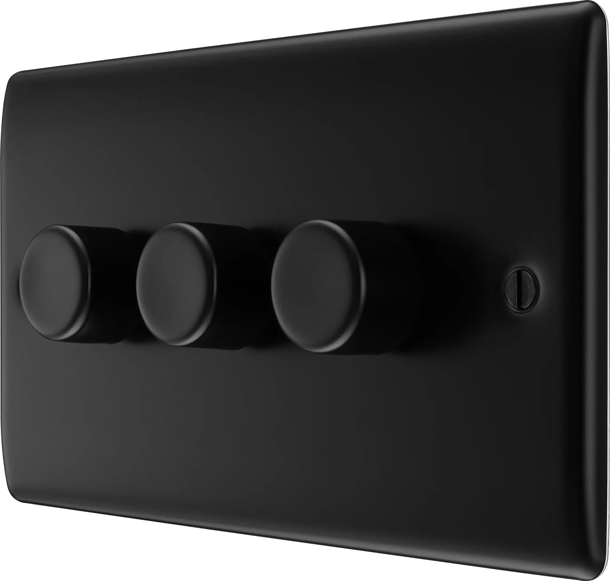 BG Nexus Metal 3 Gang Dimmer Switch in Matt Black - NFB83 BG Nexus
