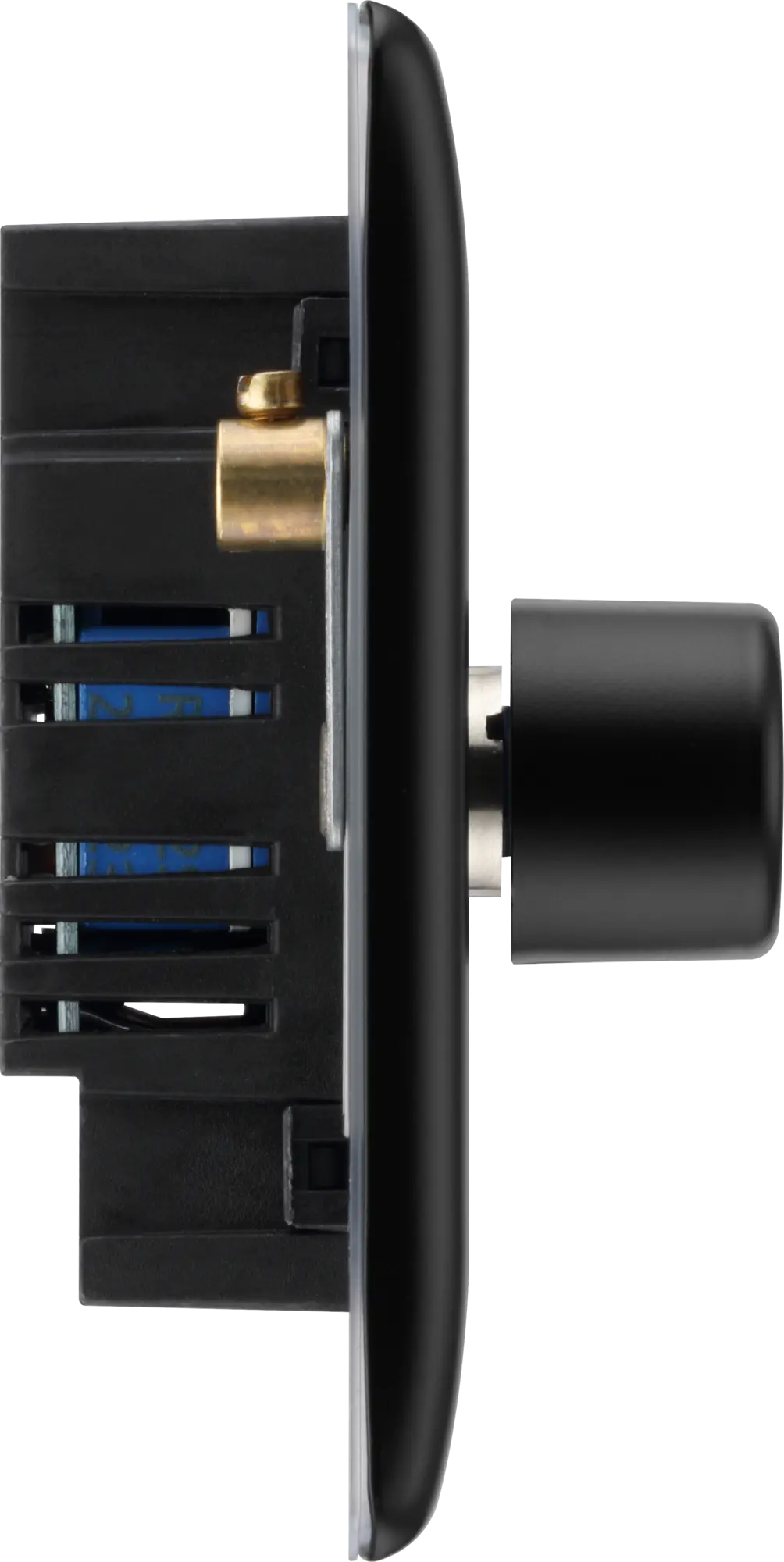 BG Nexus Metal 4 Gang Dimmer Switch in Matt Black BG Nexus